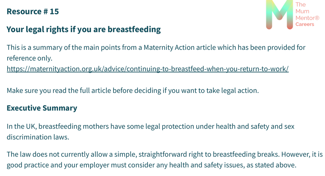 Getting Ready To Return To Work