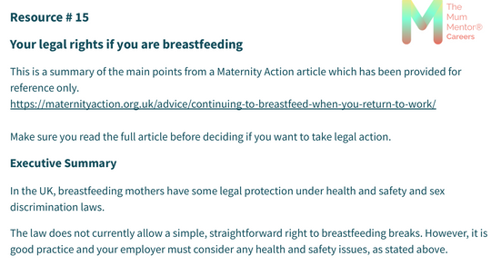 Getting Ready To Return To Work