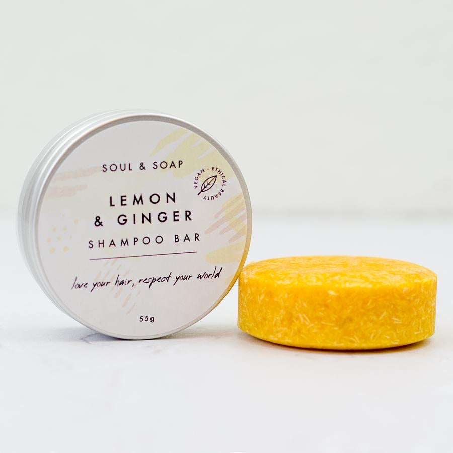 Lemon & Ginger Solid Shampoo Bar